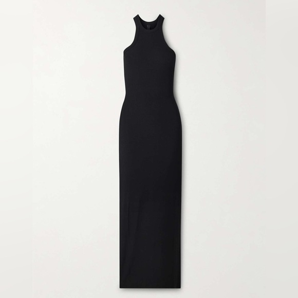 SKIMS Dresses & Skirts - SKIMS Soft Lounge Ribbed Maxi Dress | Black | Size M | Summer & Vacation-Ready